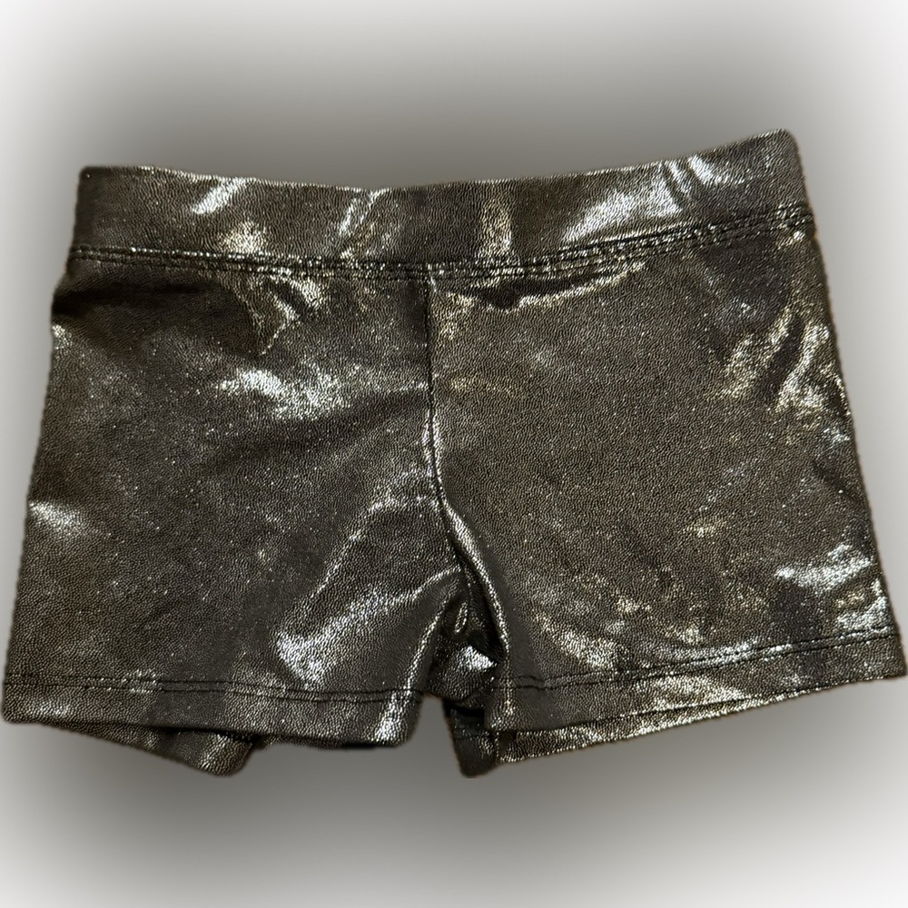 Gymnastics Shorts Glitter Sparkle Tumbling Bottoms size 4/5 excellent condition